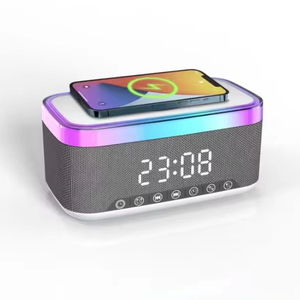 Xinvo 2024 xách tay <span class=keywords><strong>mini</strong></span> LED ánh sáng đa chức năng cho loa Bluetooth mới với đồng hồ báo thức và bộ sạc không dây - Product Image 1