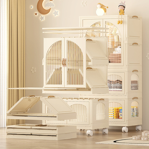 <span class=keywords><strong>Armadio</strong></span> Pieghevole Industriale Moderno Organizzatore per Vestiti dei Bambini Guardaroba Portatile in Plastica per Neonati - Product Image 2