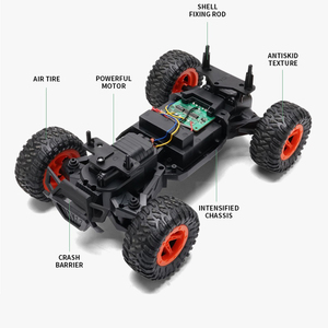 Escala 1/16 2,4 GHZ 4 canales Rock Crawler modelo 20 KM/H carreras de alta velocidad <span class=keywords><strong>RC</strong></span> coches de Metal para niños - Product Image 2