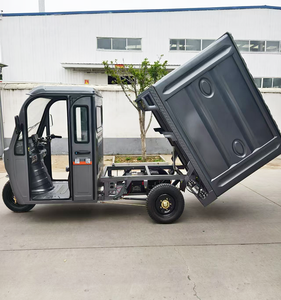 Fourgon de livraison électrique cabine cargo tricycle 60V <span class=keywords><strong>grande</strong></span> moto électrique fermée tricycle à trois roues - Product Image 5