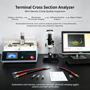 Microscope d'analyse à lumière froide LED réglable avec logiciel de mesure automatique du rapport de sertissage et de détection des bords - Product Image 4