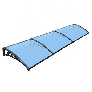 Tettoia per Patio in Policarbonato Impermeabile e Anti-UV, Pensilina per Finestra Anteriore e Porta Posteriore con Supporto in Alluminio, Design Personalizzato Gratuito - Product Image 2