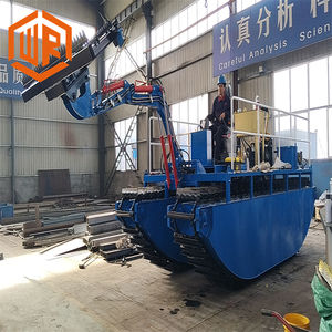 水陸両用水中クローラー型ウィードカッター収穫機湖用海藻除去機 - Product Image 1