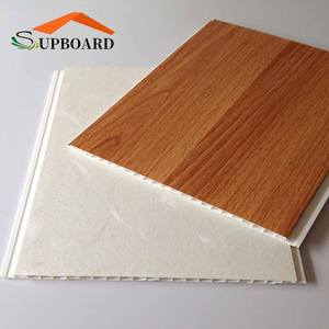 แผงตกแต่งการออกแบบไม้แผ่นพลาสติกยืดหยุ่น<span class=keywords><strong>กระเบื้อง</strong></span><span class=keywords><strong>ฝ้า</strong></span><span class=keywords><strong>เพดาน</strong></span>พีวีซี - Product Image 1