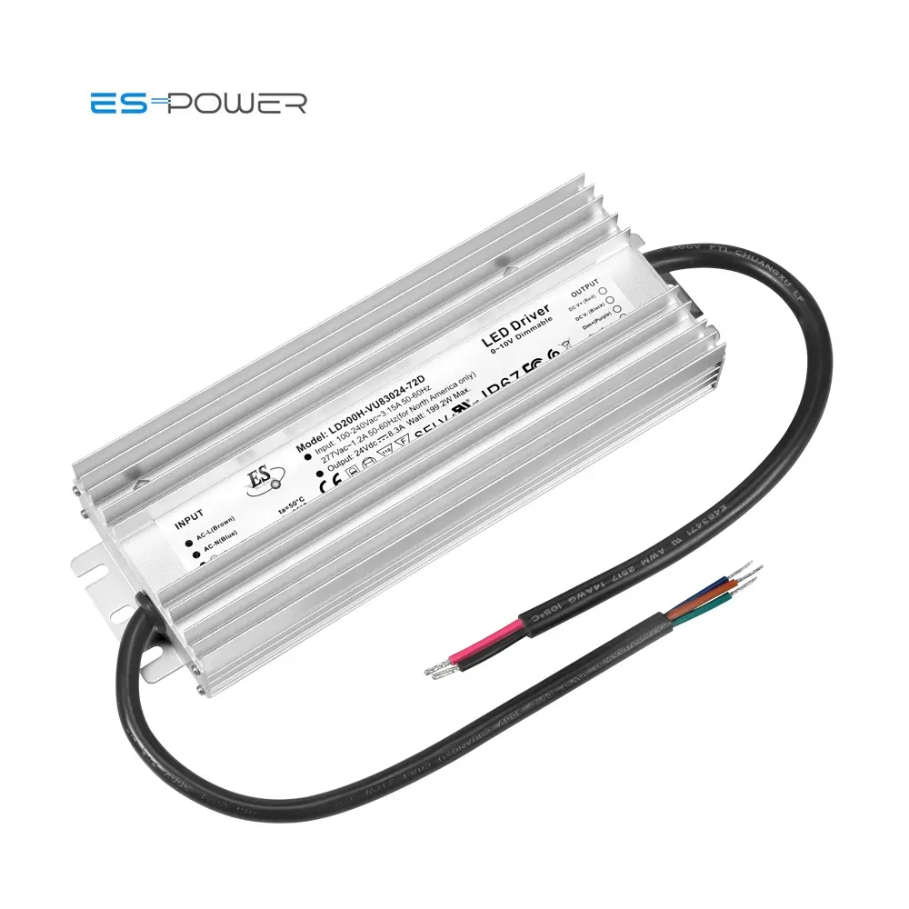 Driver Driver 5 Year Warranty Triac DALI 0-10V 3 In 1 Dimmable 12v 24v 36 48v 100W 200W 240W 300W 400w 600W Switching Power Supply LED Driver