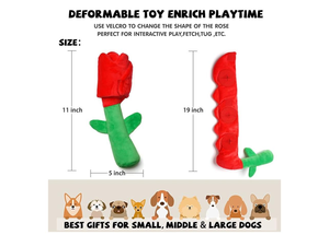 <span class=keywords><strong>S</strong></span>ıcak satış gül romantik Pet peluş oyuncak sevgililer günü dayanıklı köpek çiğnemek oyuncak - Product Image 2