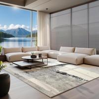 Modern Geometric Pattern Tufted Wilton Area Rugs & Sets Washable Non-Slip Matching Sets for Living Room Dining Room Bedroom