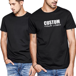 T-shirt vierge 100 % coton à col rond pour homme, personnalisable avec impression de logo, vente en gros - Product Image 4