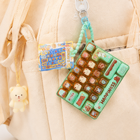 Porte-clés Clavier Cartoon Mignon Portable 26 Touches, Jouet Anti-Stress, Pendentif Décoratif pour Sac, Cadeau Artisanat Nouveauté