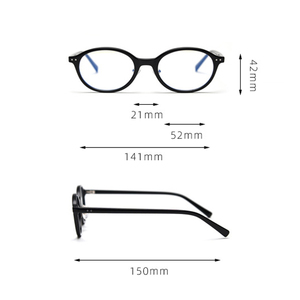 กรอบแว่นตาอะซิเตทหนาป้องกันแสงสีฟ้าแบบย้อนยุคออกแบบโลโก้ได้ตามต้องการ - Product Image 3