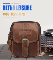 Dompet Panjang Kulit Sapi Asli Andong untuk Pria, Tas Pinggang Fashion Pria, Tas Selempang Multifungsi untuk Aktivitas Luar Ruangan dan Penggunaan Sehari-hari