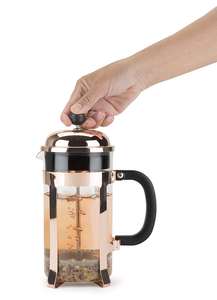 350/600/800/1000ml usage domestique 304 Durable en acier inoxydable bambou classique nouveauté résistant à la chaleur verre Borosilicate presse à café - Product Image 4