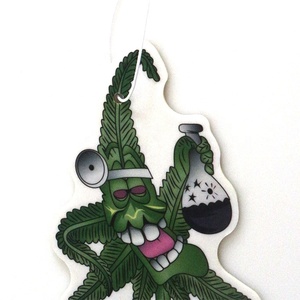 Profumatore per auto in carta con profumo di pino verde, a tema Halloween, festività primaverili, Natale, con lettere a forma di animali, decorazione da appendere, Poppy Stinky Items, Cool Music - Product Image 2