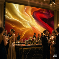 Écran LED d'intérieur P3.91, panneau d'affichage LED léger pour concerts et mariages