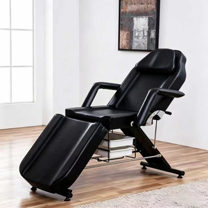 Multi-functional Folding Leather Massage Table Adjustable Curved Design Metal Frame High-Density <b>Sponge</b> for Commercial Beauty - Product Image 4