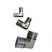 Adaptador Hidráulico Recto de Alta Calidad y Sellado Hermético, de Acero al Carbono y Acero Inoxidable Forjado