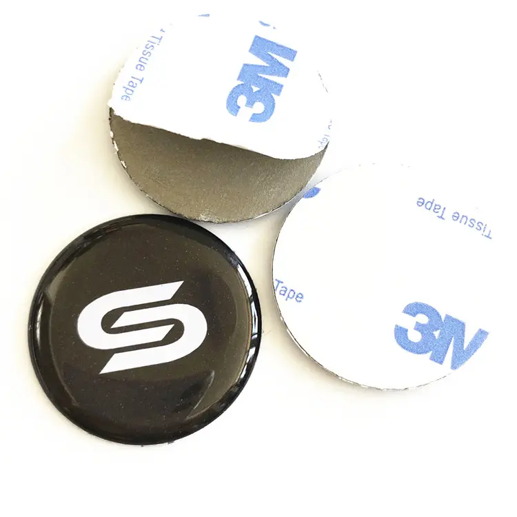 Esterna impermeabile logo stampato su-metallo rfid disc tag