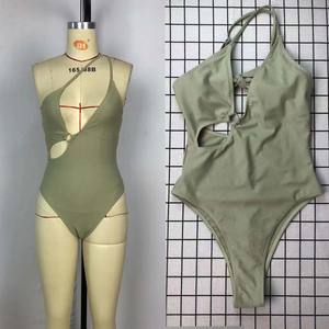 Bộ Đồ Bơi Một Mảnh In Hình Gợi Cảm Ngoại Cỡ Mới Tùy Chỉnh Bộ Đồ Tắm Nữ Cắt Xẻ Cao Đồ Bơi Nữ Dây Chuyền Có Vòng - Product Image 2