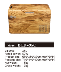 Nuevo Estilo de Nevera Pequeña para Acampar al Aire Libre, Caravana, RV, Nevera de 35L, DC 12V 24V, Nevera de Compresor para Automóvil, Camión - Product Image 5