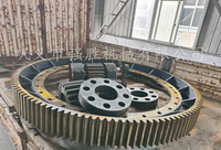 Grande engrenage de cercle de moulin à billes en acier moulé pour le broyage de minerai, haute résistance à l'usure, livraison rapide