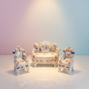 Muebles en Miniatura <span class=keywords><strong>de</strong></span> Cerámica para Casa <span class=keywords><strong>de</strong></span> Muñecas, Sofá Antiguo - Product Image 1