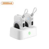 Grossiste Mini Batteries Externes Portables 10000mAh avec Câble Type-C Chargement Téléphone Portable Chargeur Sans Fil Rapide 22.5W pour iPhone