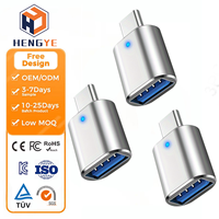 Prix de gros Portable Coloré Mini Alliage d'Aluminium Usb 3.0 Type-C Micro Otg Câble Adaptateur