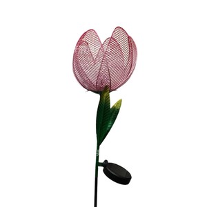 Lámpara Solar de Jardín con Forma de Tulipán, LED, Decorativa, Resistente al Agua, con Estaca, para Exteriores - Product Image 1