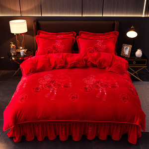 Selimut Tempat Tidur Gaya Baru Grosir Tekstil Musim Dingin Hangat Flanel Tebal Lembut Desain Kartun Pilihan Rumah Set Sprei - Product Image 6