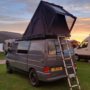 Carpa de Techo Rígida para Auto, Carpa de Lujo para Camping, Carpa de Techo de Aluminio para 4 Estaciones, Carpa de Techo Rígida ABS con Escalera - Product Image 1