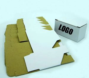 High Quality Customizable Reusable Portable Self Erecting Eco-Friendly <b>White</b> Rectangle Apparel Packaging <b>Boxes</b> Ribbon Die Cuts - Product Image 3