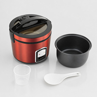 Cuisinière à riz électrique automatique en acier inoxydable de 1L à 2,8L avec boîtier en plastique pour usage domestique