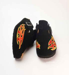 Sandales en cuir véritable style vintage avec semelle en liège pour femmes et hommes – Tendance mode pour l'été et l'automne - Product Image 1