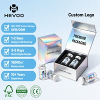 Caja Magnética Impresa Personalizada para Empaque de Viales con Logotipo Personalizado e Impresión a Todo Color para Sets de Viales de Vidrio de 2ml, 5ml y 10ml