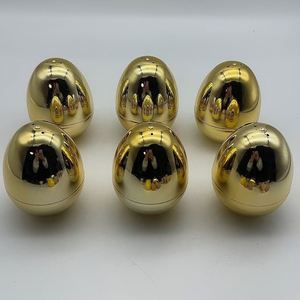 Huevos de Pascua Electrochapados al por Mayor, Huevos de Plástico Dorados de 10cm, 15cm y 25cm, Huevos de Pascua Electrochapados con Impresión, que se Abren - Product Image 6