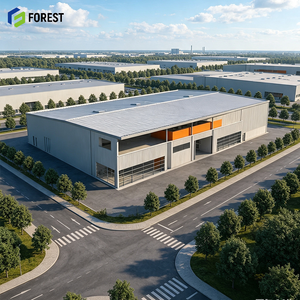 Nave Industrial Modular de Acero Estructural para Trabajo Pesado, de Gran Altura y Espacio Libre, para Planta de Producción - Product Image 1