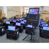Système de sonorisation DJ actif 6800W de puissance maximale, Bluetooth, design chariot, avec connectivité karaoké, TV et projecteur