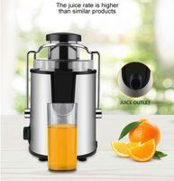 Extracteur de jus de fruits en acier inoxydable, filtre gratuit, machine à jus d'orange entièrement automatique