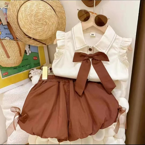 Lotes al por mayor de ropa de verano para niños y niñas de tallas mixtas, surtidos, en fardos, nuevos, de poliéster, con etiqueta de corte limpio. - Product Image 6
