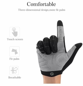 <span class=keywords><strong>Guantes</strong></span> ROCKBROS Otoño 2019, Resistentes al Viento, Dedos Completos, Pantalla Táctil, Ropa Deportiva para <span class=keywords><strong>Ciclismo</strong></span>, <span class=keywords><strong>Carretera</strong></span>, MTB, Montaña, Motocicleta, Bicicleta - Product Image 4