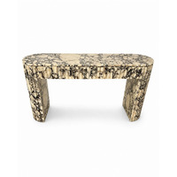Table console en marbre Calacatta Viola sur mesure avec deux tiroirs en pierre au design moderne pour l'entrée de la maison en marbre