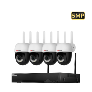 EXPGlobal 10CH Sistema de cámara de seguridad CCTV inalámbrica 5MP Visión nocturna CMOS Audio bidireccional H.264 Detección de movimiento <span class=keywords><strong>P2P</strong></span> <span class=keywords><strong>NVR</strong></span> Kit - Product Image 1