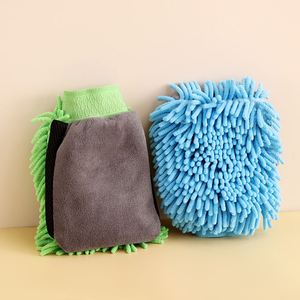 Microfiber Mitt Soft Anti-Scratch Chenille With Wax Detailing <b>Brush</b> Multifunctional Thick Cleaning Glove Car Wash - Product Image 3