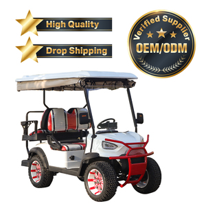 48V de litio Mini 4 plazas eléctrico <span class=keywords><strong>barato</strong></span> fuera de carretera Carros de golf eléctrico de calle Legal coche con aire acondicionado para la venta - Product Image 4