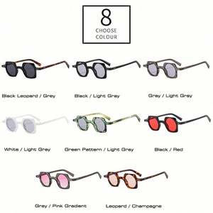 Gafas de Sol Retro Personalizadas de Moda Punk para Hombre y Mujer, con Remaches, Lentes Redondas UV400, Gafas de Sol Cuadradas Pequeñas - Product Image 4