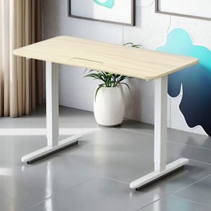 Escritorio de pie moderno con altura ajustable, 3 alturas preestablecidas, escritorio de ordenador para Juegos de oficina en casa y hotel con 2 ganchos, apto para pie - Product Image 2