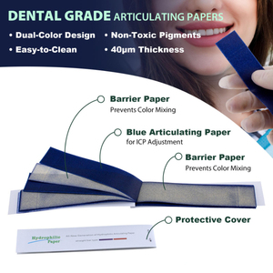 Preiswert einweg-Okklussionspapier blaues zahnprägepapier für Zahnprothesen - Product Image 3