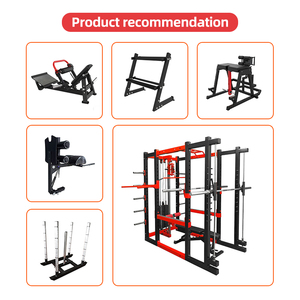 Machine Smith multifonction en acier, cage de musculation Hack Power Cage, équipement de gym pour l'entraînement des biceps, des triceps et des fessiers - Product Image 6