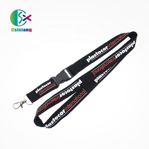 Quảng Cáo Đen Keychain dây buộc với kim loại cá sấu Clip tùy chỉnh in ấn logo đầy đủ màu sắc Polyester dây buộc dây đeo - Product Image 4