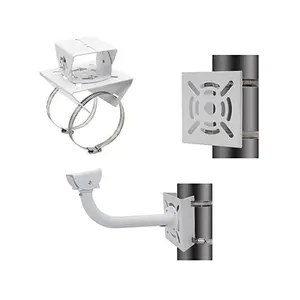 Suporte universal para parede, suporte vertical para câmera cctv ptz dome com 2 alças